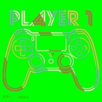 Retro Matching Player 1 Video Gamer Coaster thumb 2