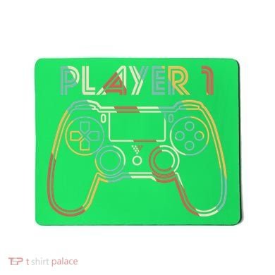 Retro Matching Player 1 Video Gamer Mousepad