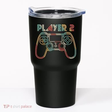 Retro Matching Player 2 Video Gamer Tumbler