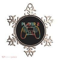 Retro Matching Player 2 Video Gamer Ornament thumb 0