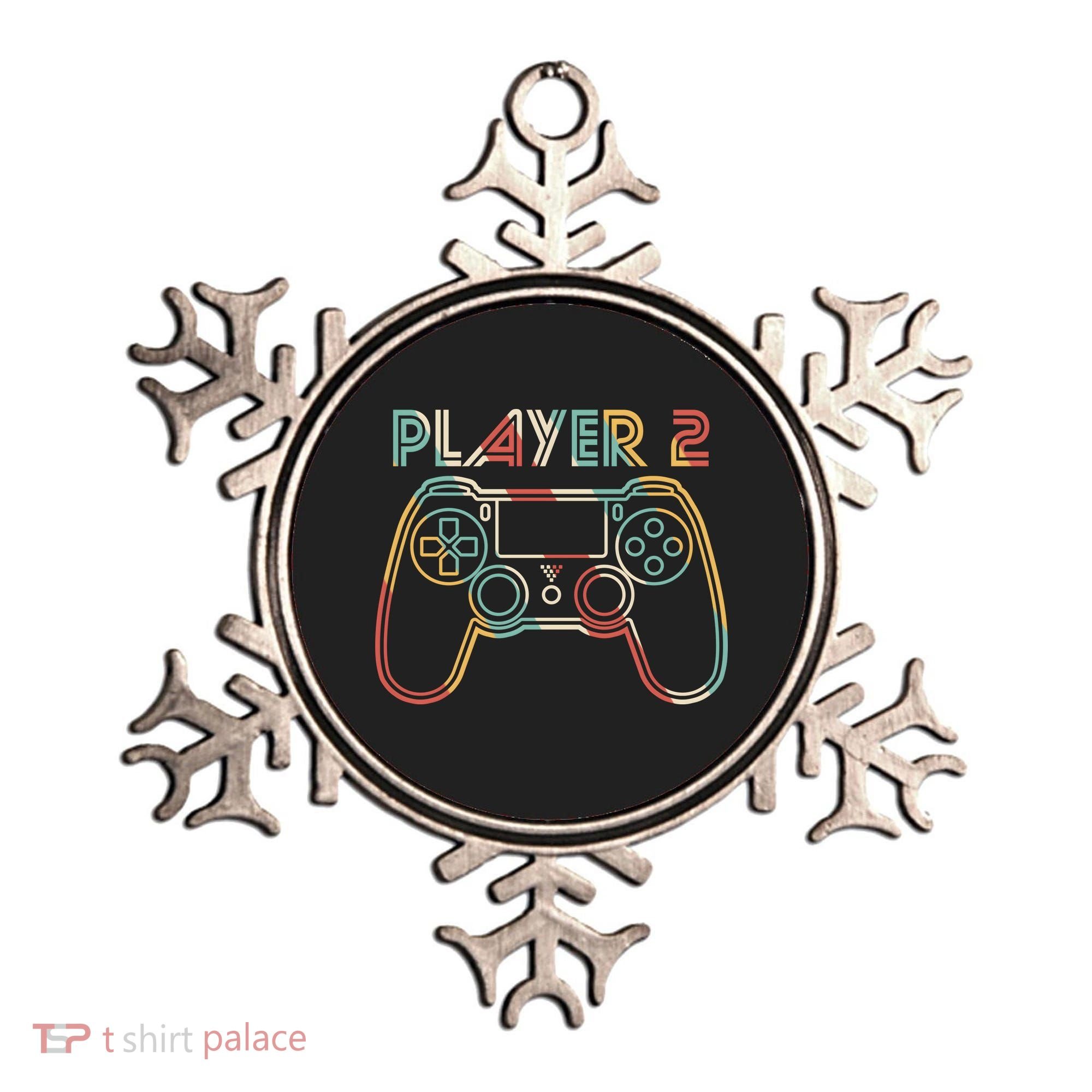 Retro Matching Player 2 Video Gamer Ornament