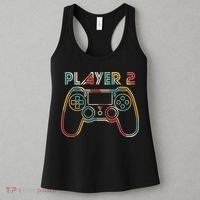 Retro Matching Player 2 Video Gamer Women's Tank Top thumb 3