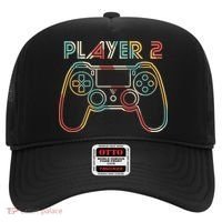 Retro Matching Player 2 Video Gamer Hat thumb 0