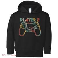 Retro Matching Player 2 Video Gamer Toddler Hoodie thumb 0