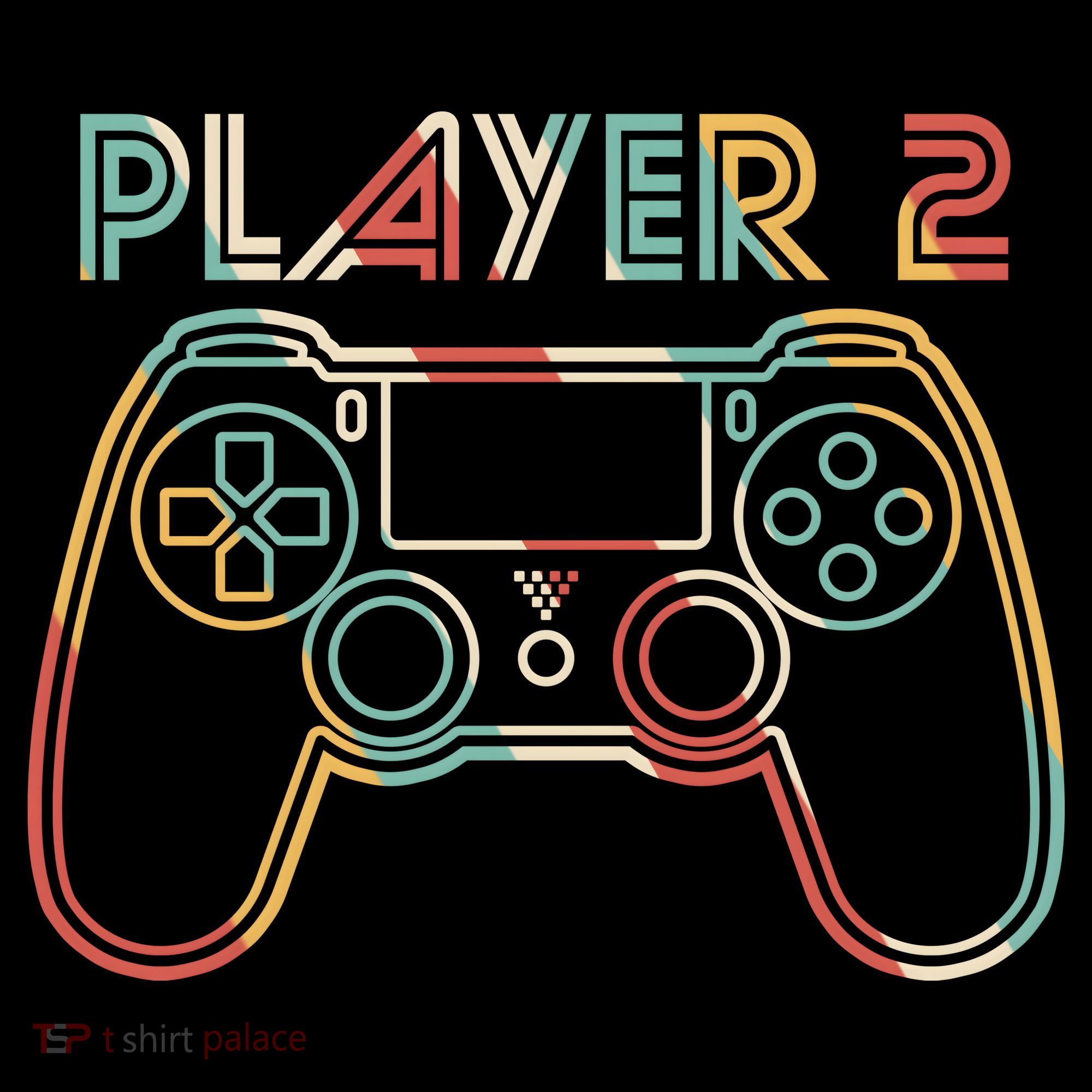 Retro Matching Player 2 Video Gamer Toddler Hoodie