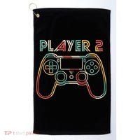 Retro Matching Player 2 Video Gamer Golf Towel thumb 0