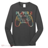 Retro Matching Player 2 Video Gamer Long Sleeve Shirt thumb 0