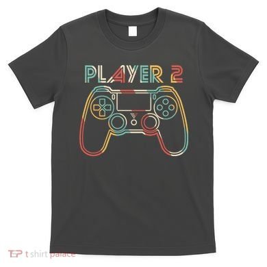 Retro Matching Player 2 Video Gamer T-Shirt