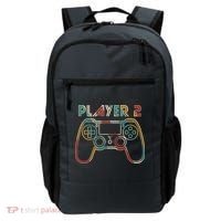 Retro Matching Player 2 Video Gamer Backpack thumb 0
