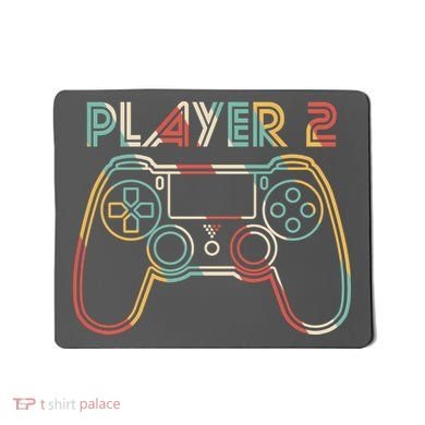 Retro Matching Player 2 Video Gamer Mousepad