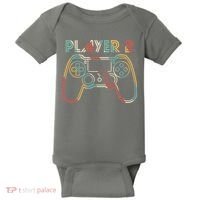 Retro Matching Player 2 Video Gamer Baby Bodysuit thumb 0