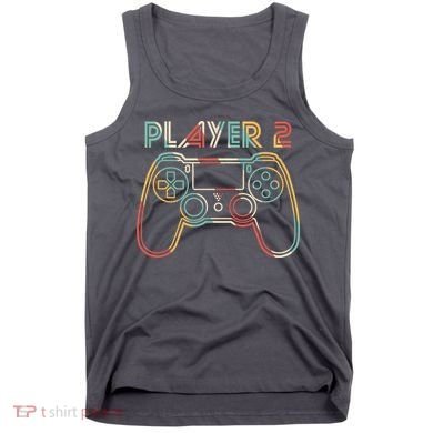 Retro Matching Player 2 Video Gamer Tank Top
