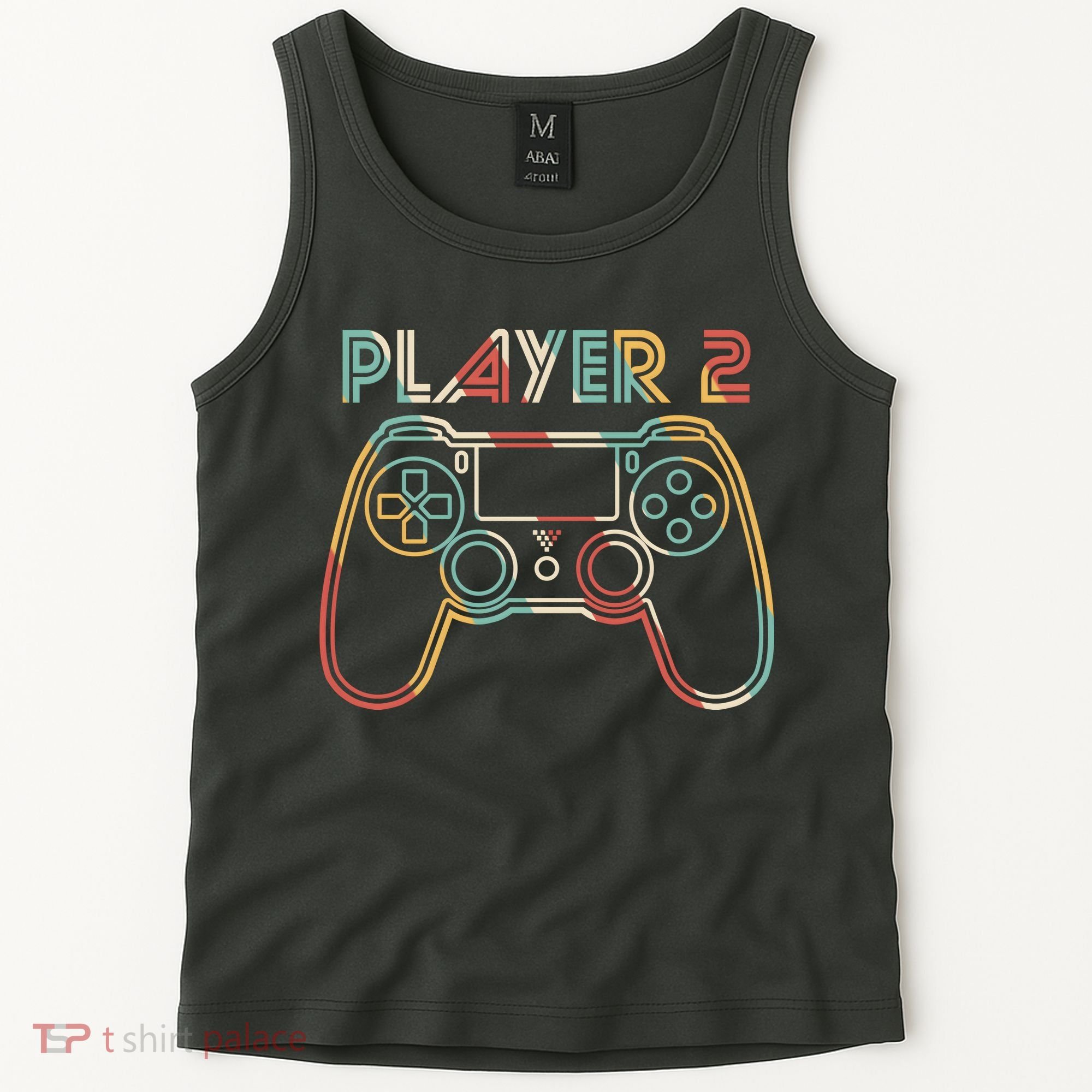 Retro Matching Player 2 Video Gamer Tank Top