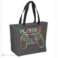 Retro Matching Player 2 Video Gamer Tote Bag thumb 2