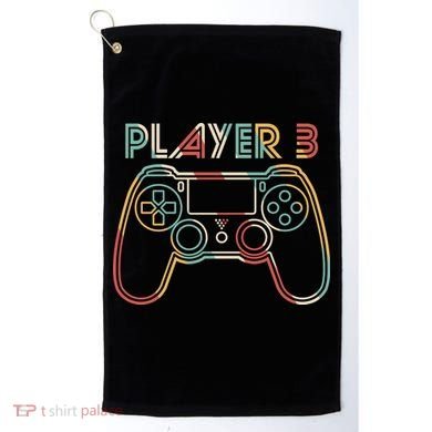 Retro Matching Player 3 Video Gamer Golf Towel