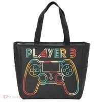 Retro Matching Player 3 Video Gamer Tote Bag thumb 0