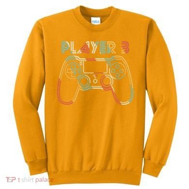Retro Matching Player 3 Video Gamer Sweatshirt
