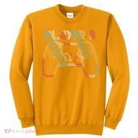 Retro Matching Player 3 Video Gamer Sweatshirt thumb 0