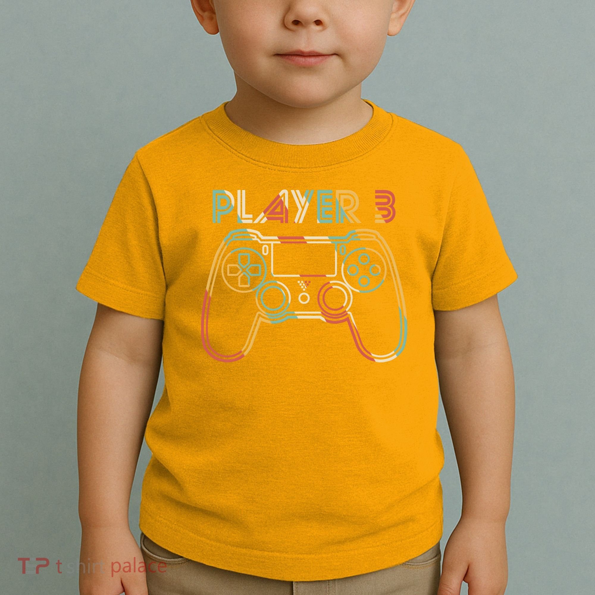 Retro Matching Player 3 Video Gamer Toddler T-Shirt