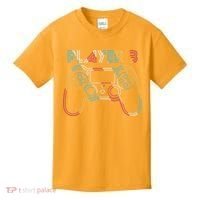 Retro Matching Player 3 Video Gamer Kids T-Shirt thumb 0