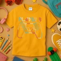 Retro Matching Player 3 Video Gamer Kids T-Shirt thumb 3