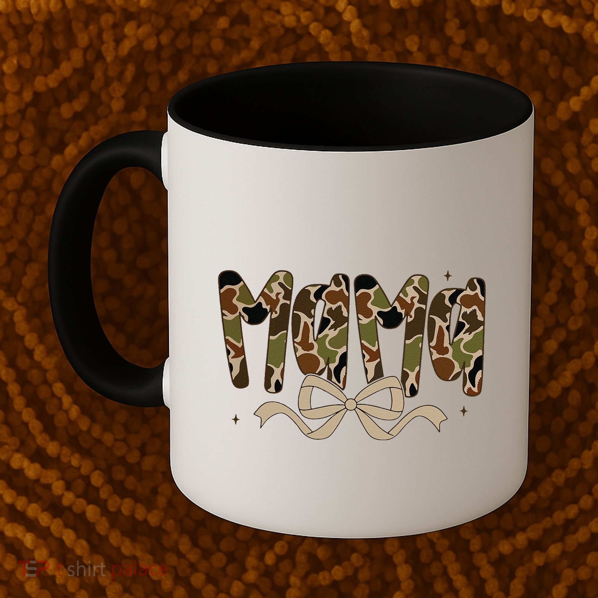 Retro Mama Preppy Duck Coquette Camo Bow Camouflage Mom Coffee Mug