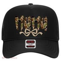 Retro Mama Preppy Duck Coquette Camo Bow Camouflage Mom Hat thumb 0