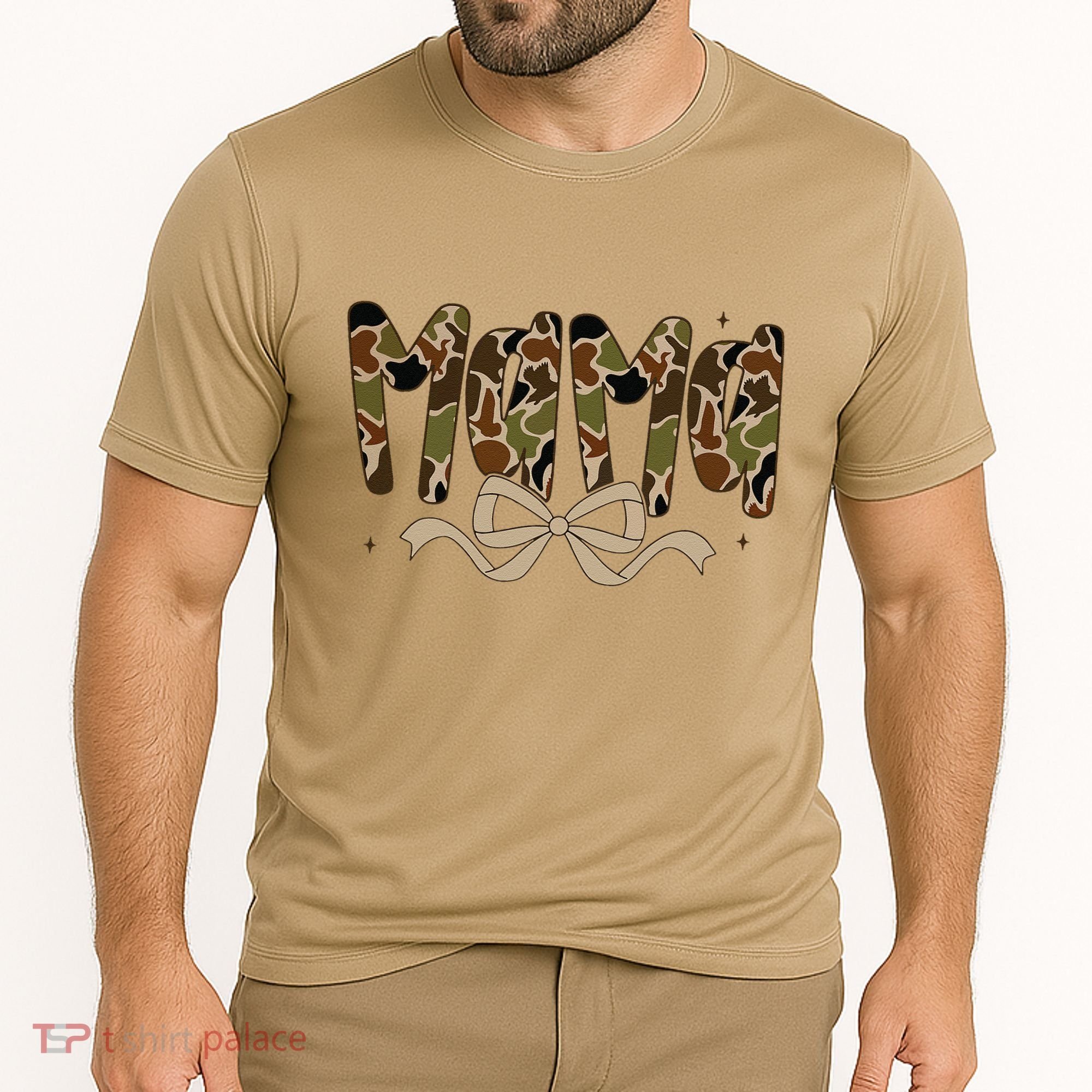 Retro Mama Preppy Duck Coquette Camo Bow Camouflage Mom Cooling Performance Crew T-Shirt