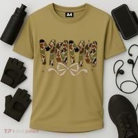 Retro Mama Preppy Duck Coquette Camo Bow Camouflage Mom Cooling Performance Crew T-Shirt thumb 3
