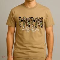 Retro Mama Preppy Duck Coquette Camo Bow Camouflage Mom T-Shirt thumb 3