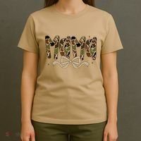 Retro Mama Preppy Duck Coquette Camo Bow Camouflage Mom T-Shirt thumb 4