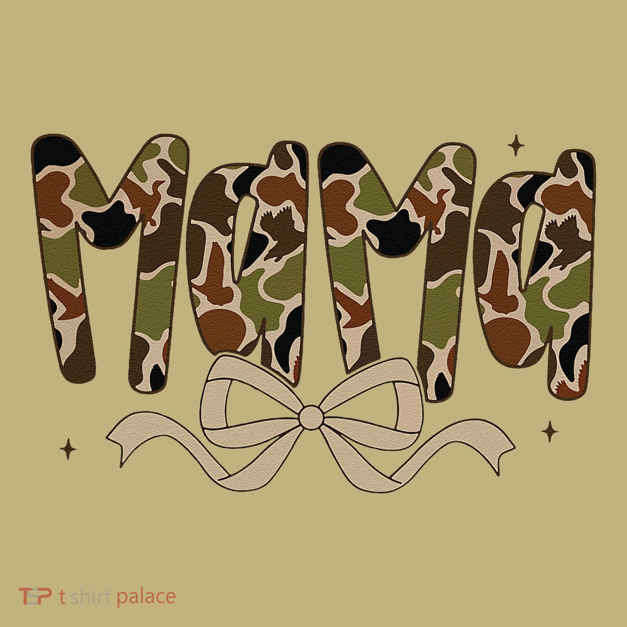 Retro Mama Preppy Duck Coquette Camo Bow Camouflage Mom Mousepad
