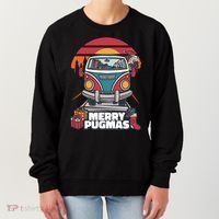 Retro Merry Pugmas Women's Sweatshirt thumb 0