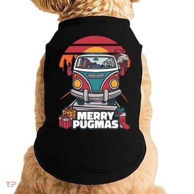 Retro Merry Pugmas Doggie Tank