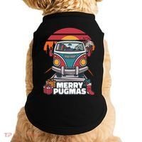 Retro Merry Pugmas Doggie Tank thumb 0