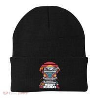 Retro Merry Pugmas Beanie thumb 0