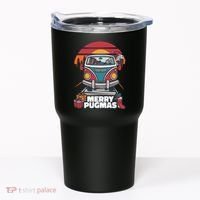 Retro Merry Pugmas Tumbler thumb 0