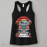 Retro Merry Pugmas Women's Tank Top thumb 3