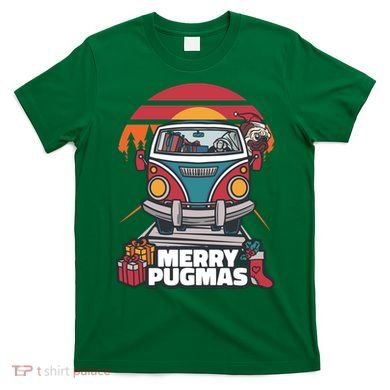 Retro Merry Pugmas T-Shirt