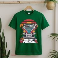 Retro Merry Pugmas T-Shirt thumb 2