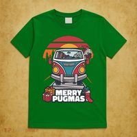Retro Merry Pugmas T-Shirt thumb 5