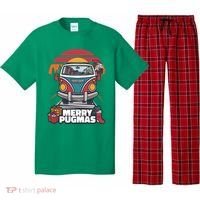 Retro Merry Pugmas Pajama Set thumb 0