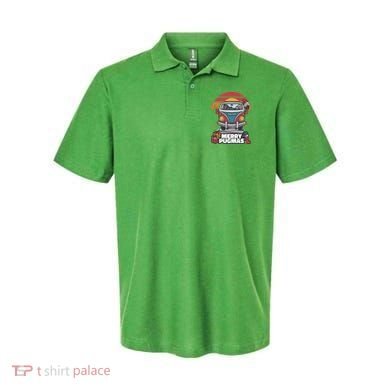 Retro Merry Pugmas Polo