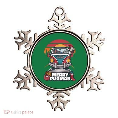 Retro Merry Pugmas Ornament