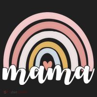 Retro Mama Pink Rainbow Cute Mothers Day Women's Sweatshirt thumb 2