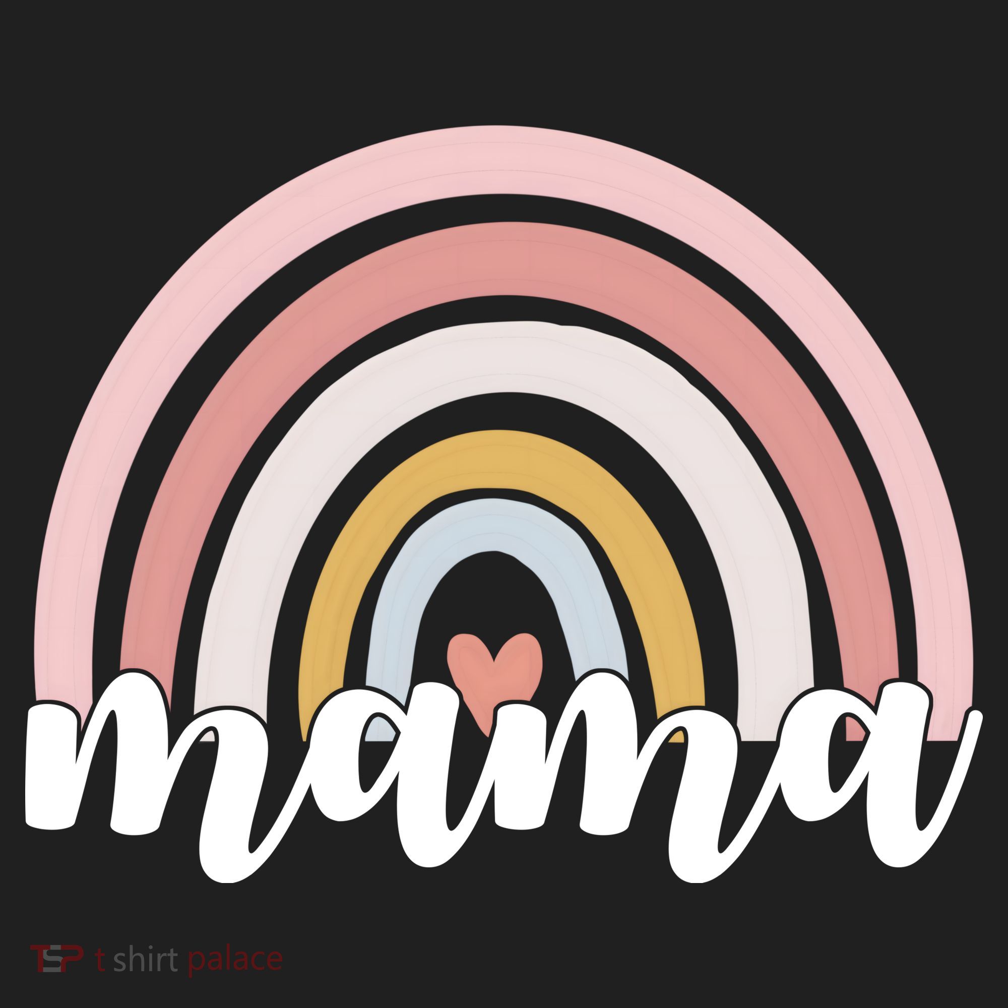 Retro Mama Pink Rainbow Cute Mothers Day Beanie