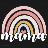 Retro Mama Pink Rainbow Cute Mothers Day Women's Hoodie thumb 2