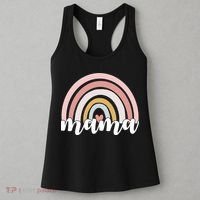 Retro Mama Pink Rainbow Cute Mothers Day Women's Tank Top thumb 3