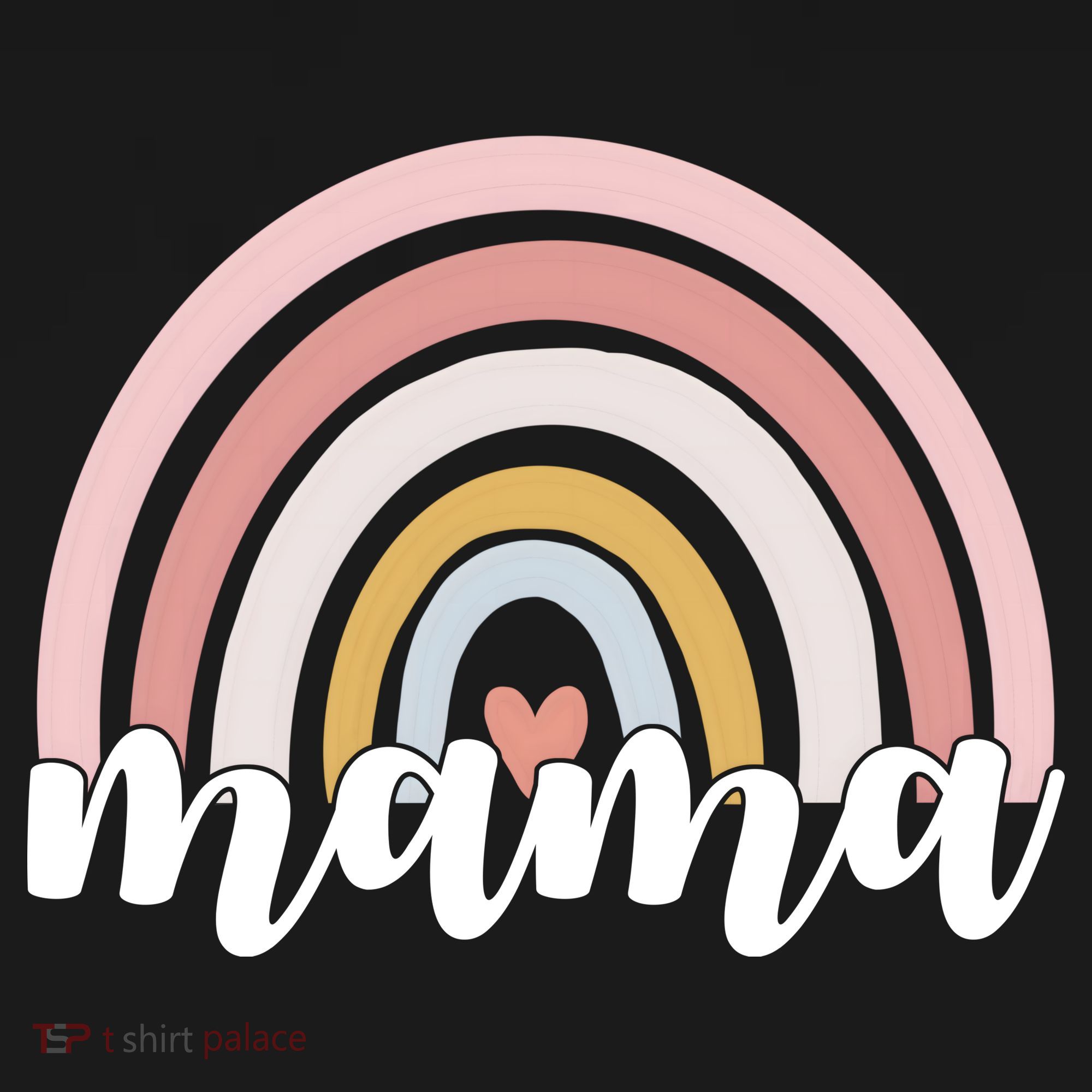 Retro Mama Pink Rainbow Cute Mothers Day Women's Tank Top
