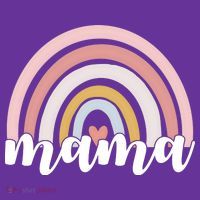 Retro Mama Pink Rainbow Cute Mothers Day Long Sleeve Shirt thumb 2